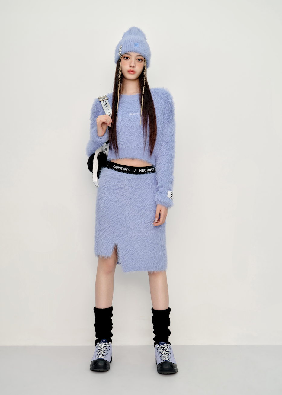 HEURUEH x CANOTWAIT_ Knit Skirt