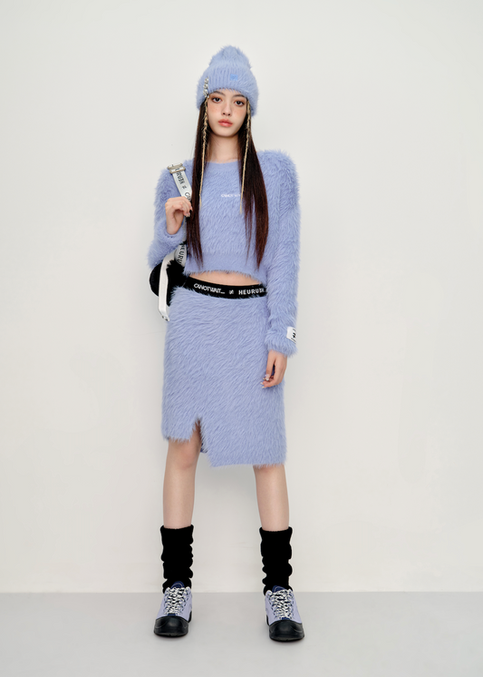 HEURUEH x CANOTWAIT_ Knit Skirt